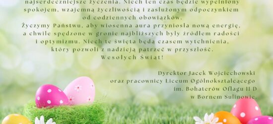 Święta Wielkiej Nocy – czas refleksji i odpoczynku
